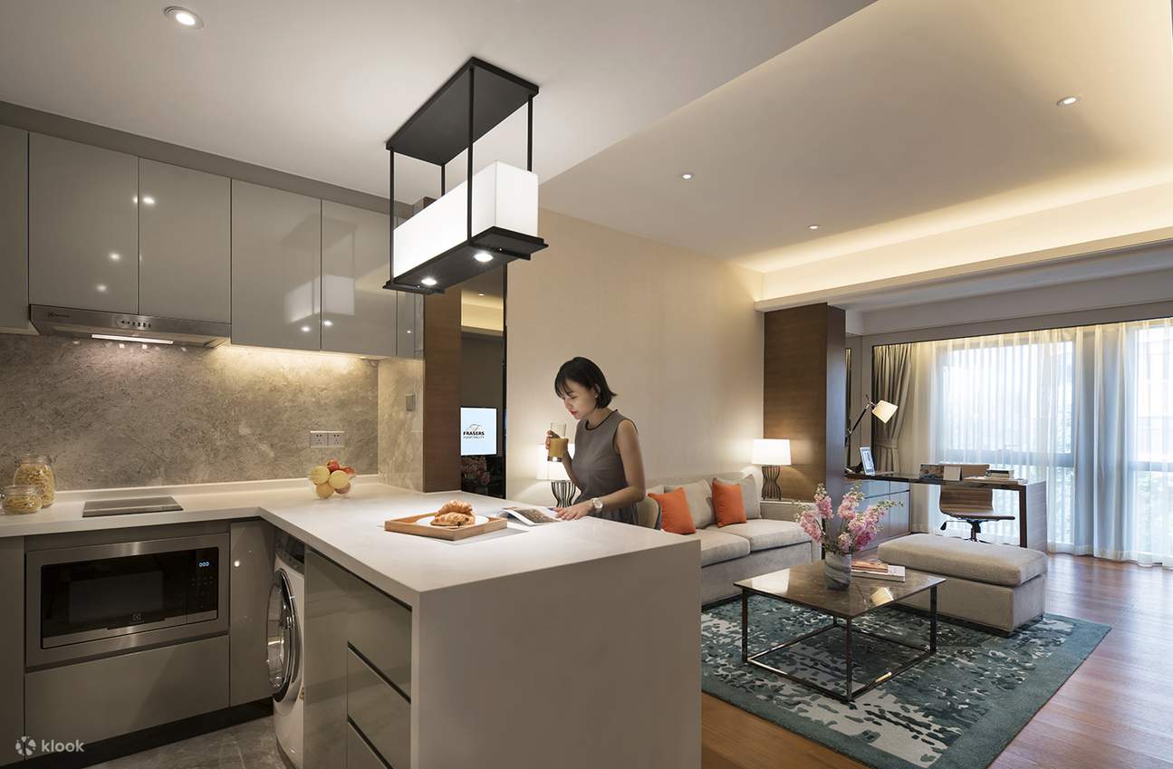 เอ็กเซ็กคูทีฟอพาร์ตเมนต์แบบหนึ่งห้องนอน (ห้องครัว)